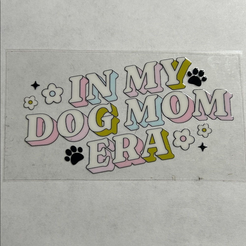 Dog Mom Era Cup Decal D37